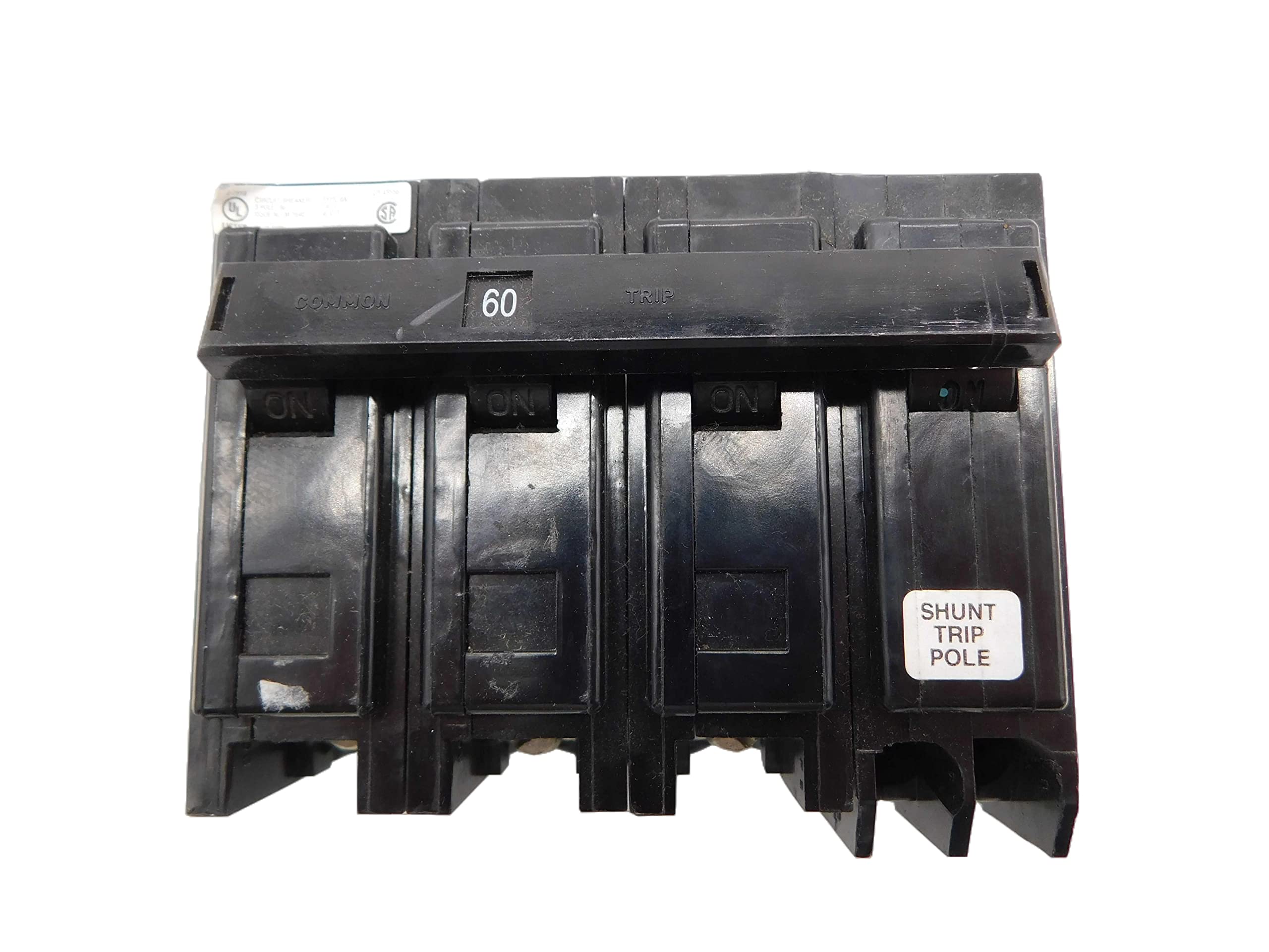 Eaton BAB3060H Circuit Breaker - 3-Pole 60 Amp 240V Bolt-On Miniature