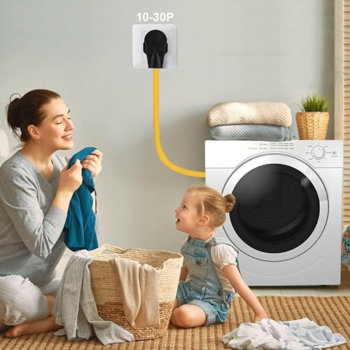 Miniatura 3 de Cable de extensión para secadora de 3 clavijas, 30 amperios, NEMA 10-30P a 10-30R, 15 pies nivel 2 EV carga Tesla modelo 3XYS de salida de secadora