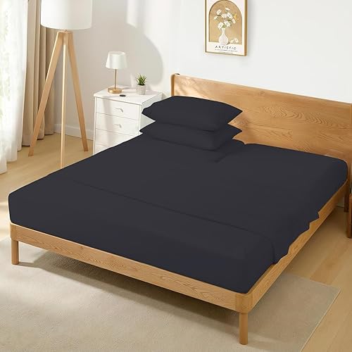 Miniatura 3 de Juego de sábanas tamaño California King de cabeza dividida para camas ajustables, bolsillo profundo de 15 pulgadas, juego de sábanas de 800 hilos