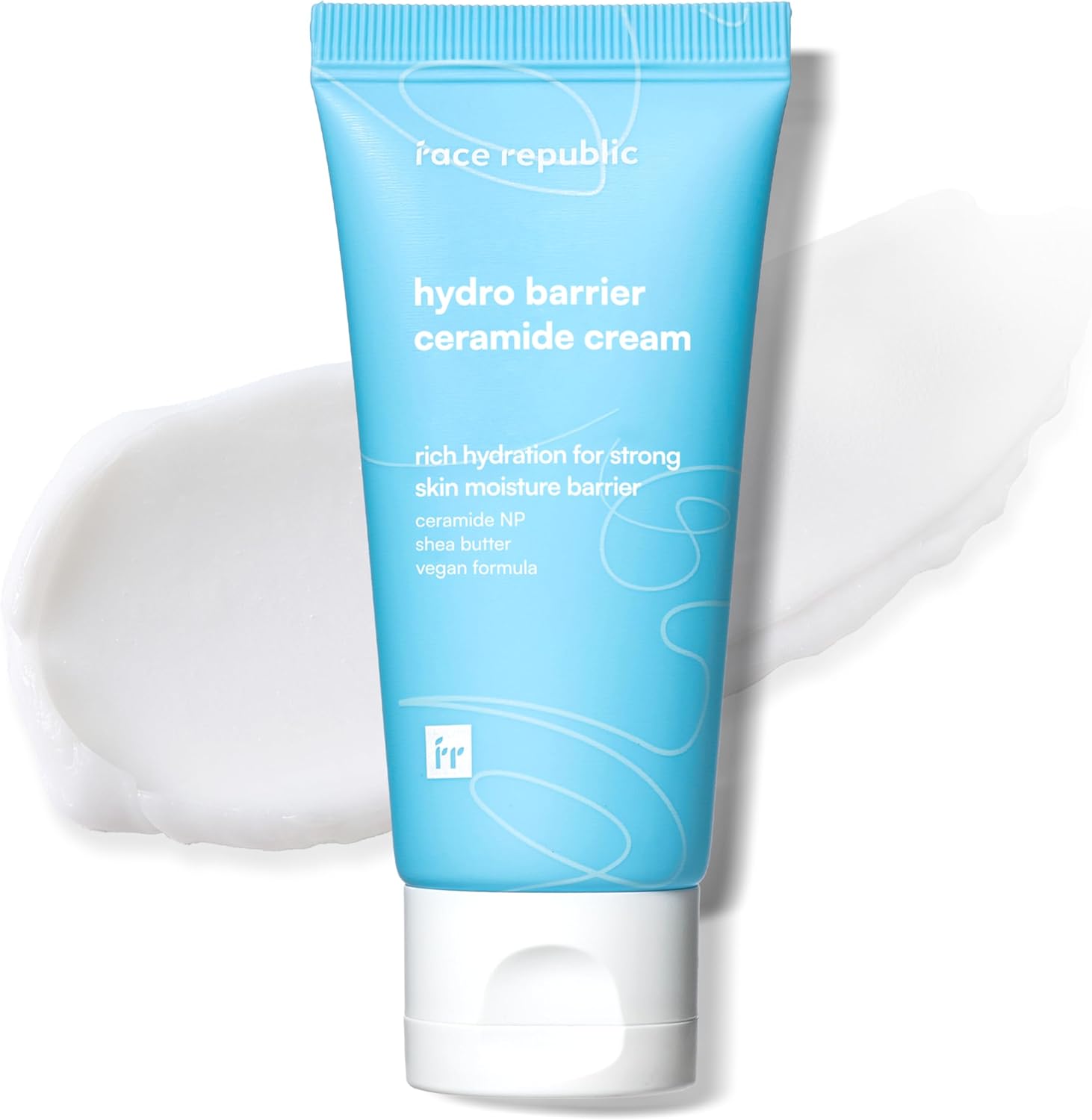 Face Republic Hydro Barrier Ceramide Cream 50mL | Vegan Certified | Deep hydration | Hydrating & Moisturizing Cream | Ceramide NP | No Artificial Fragrance | Cruelty-Free | Korean Skin Care
