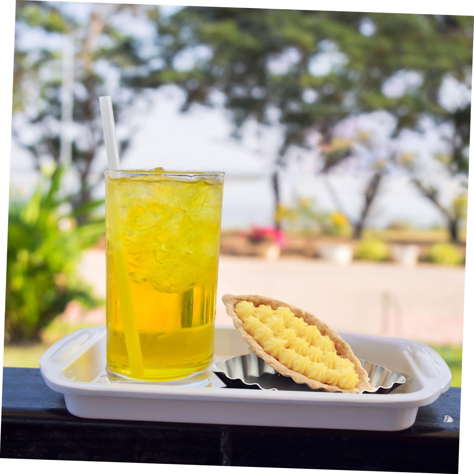 BRIGHTFUFU 6 Pcs Aluminium Alloy Baking Molds Non Stick Cake Tart Baking Tool for Easy Use for Cakes Egg Tarts and More Dishwasher