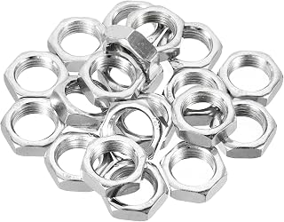 PATIKIL M18 x 1.5 Steel Hex Nuts, 20 Pack Metric Thread Zinc Plated Finished Hardware Nuts Screw Bolt Fasteners 8mm Height