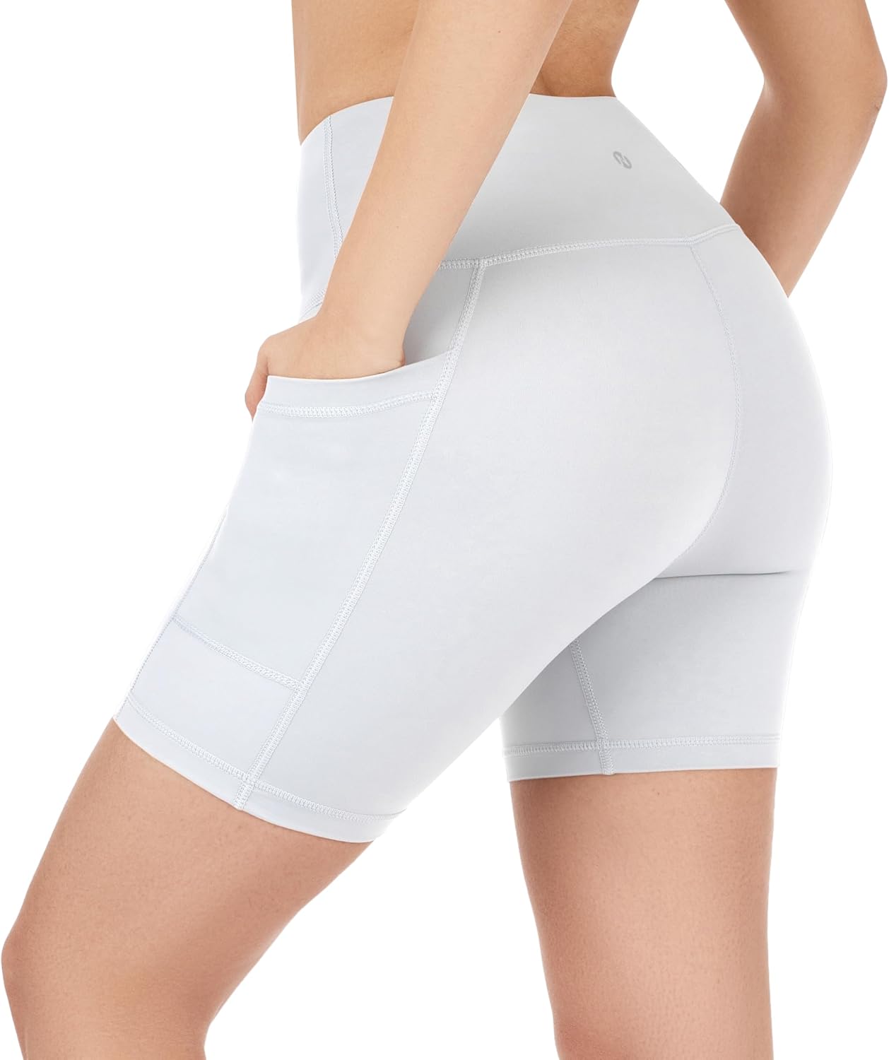 Nirlon NirLUX Yoga Shorts for Women - Soft Womens Workout Leggings for Gym & Yoga - Womens Biker Shorts with Pockets