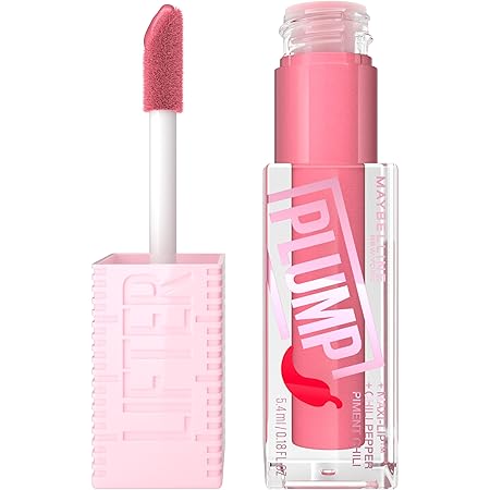 Maybelline lifter gloss lifter plump, plumping lip gloss with chi…