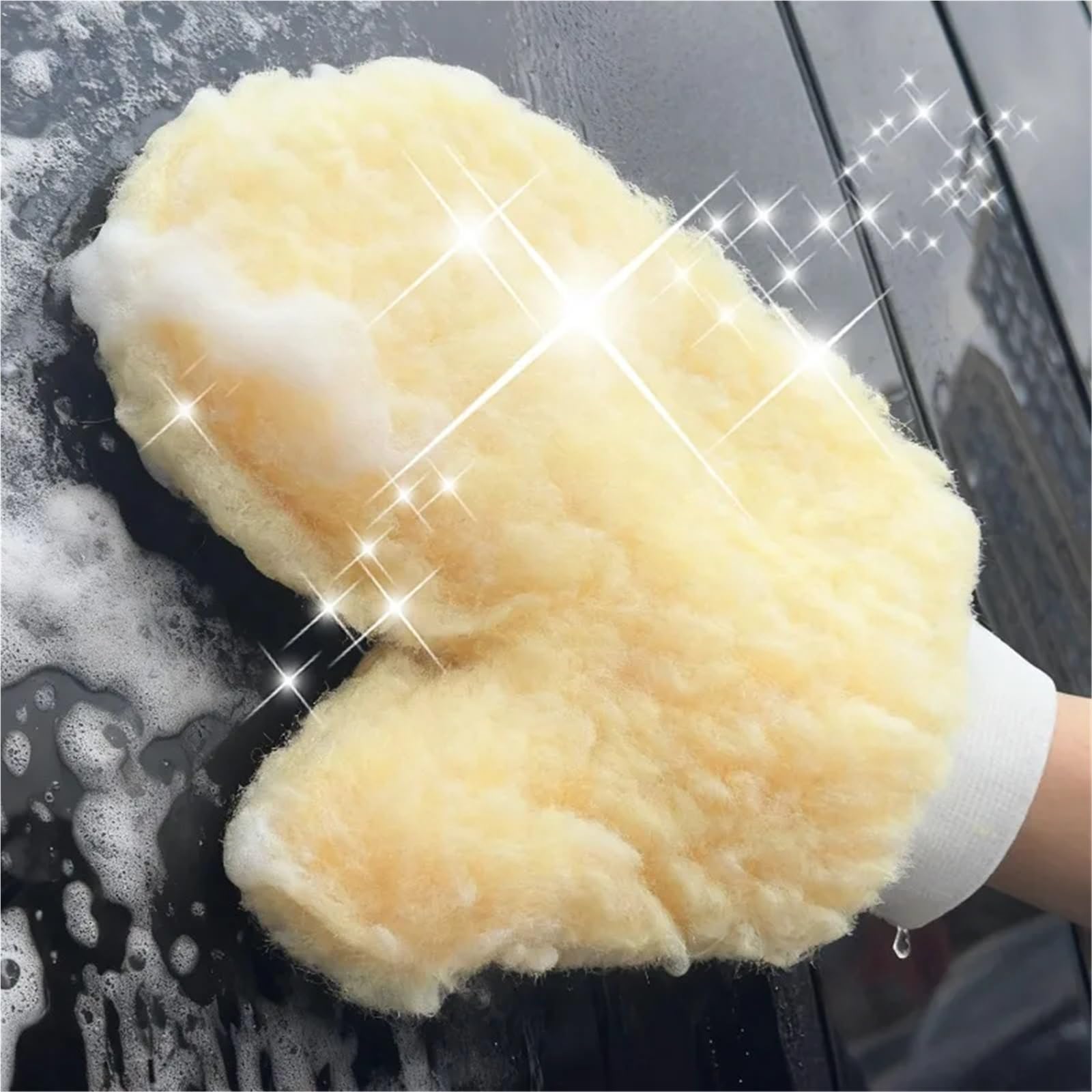 Guante Lavado Coche 5 Guantes creativos de Lana Suave con Forma Pata Oso for Lavado Coches, Limpieza Doble Cara, Herramienta y detallado