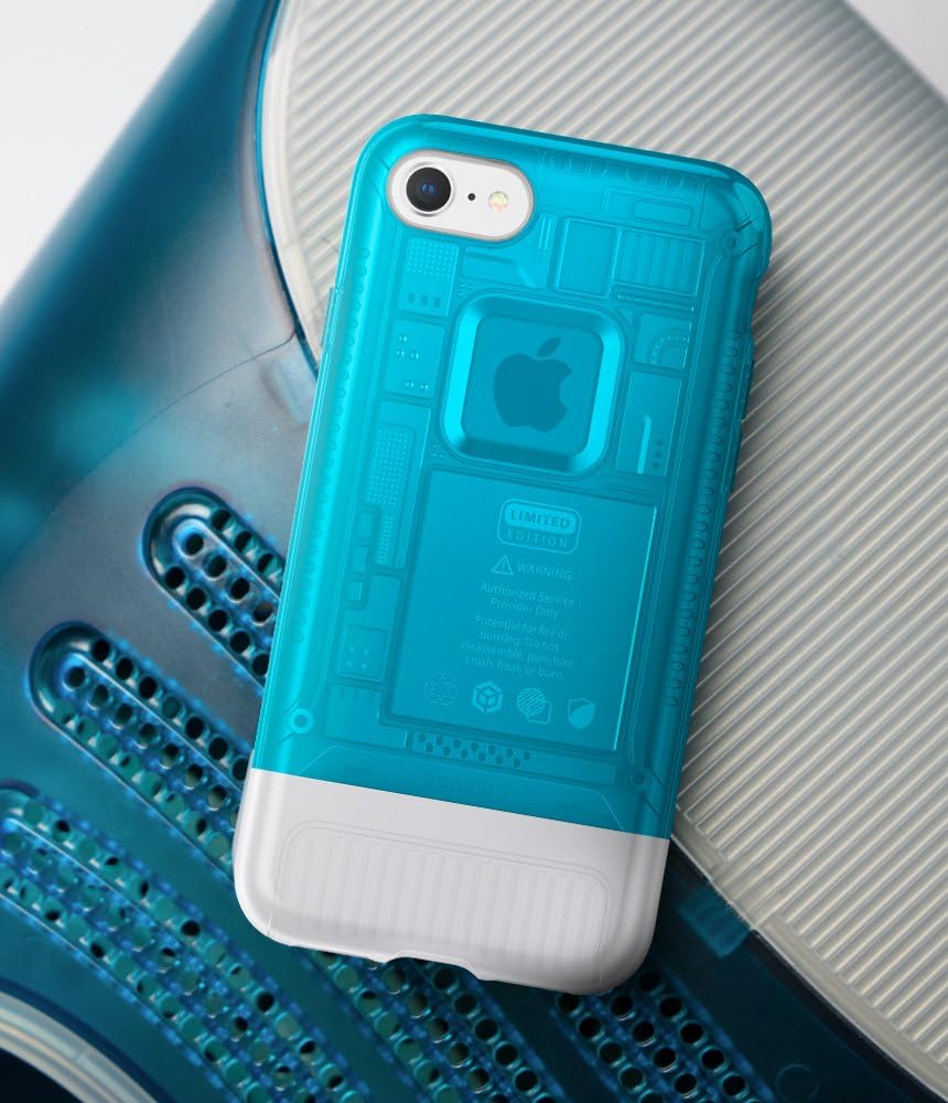 Spigen Classic C1 [10th Anniversary Limited Edition] iPhone 8 Case with Air Cushion Technology for Apple iPhone 8 (2017)-Blueberry