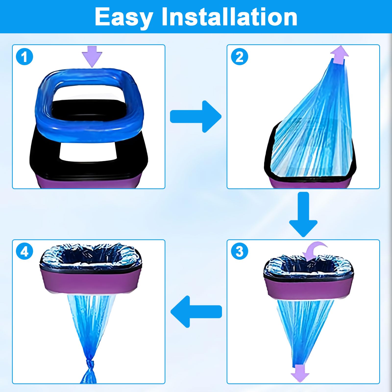10 Recambios para Contenedor de Pañales - Compatible con Tommee Tippee, Sangenic Tec, Simplee y Twist & Click - Papelera para Pañales de Bebé (Paquete de 10 Unidades)