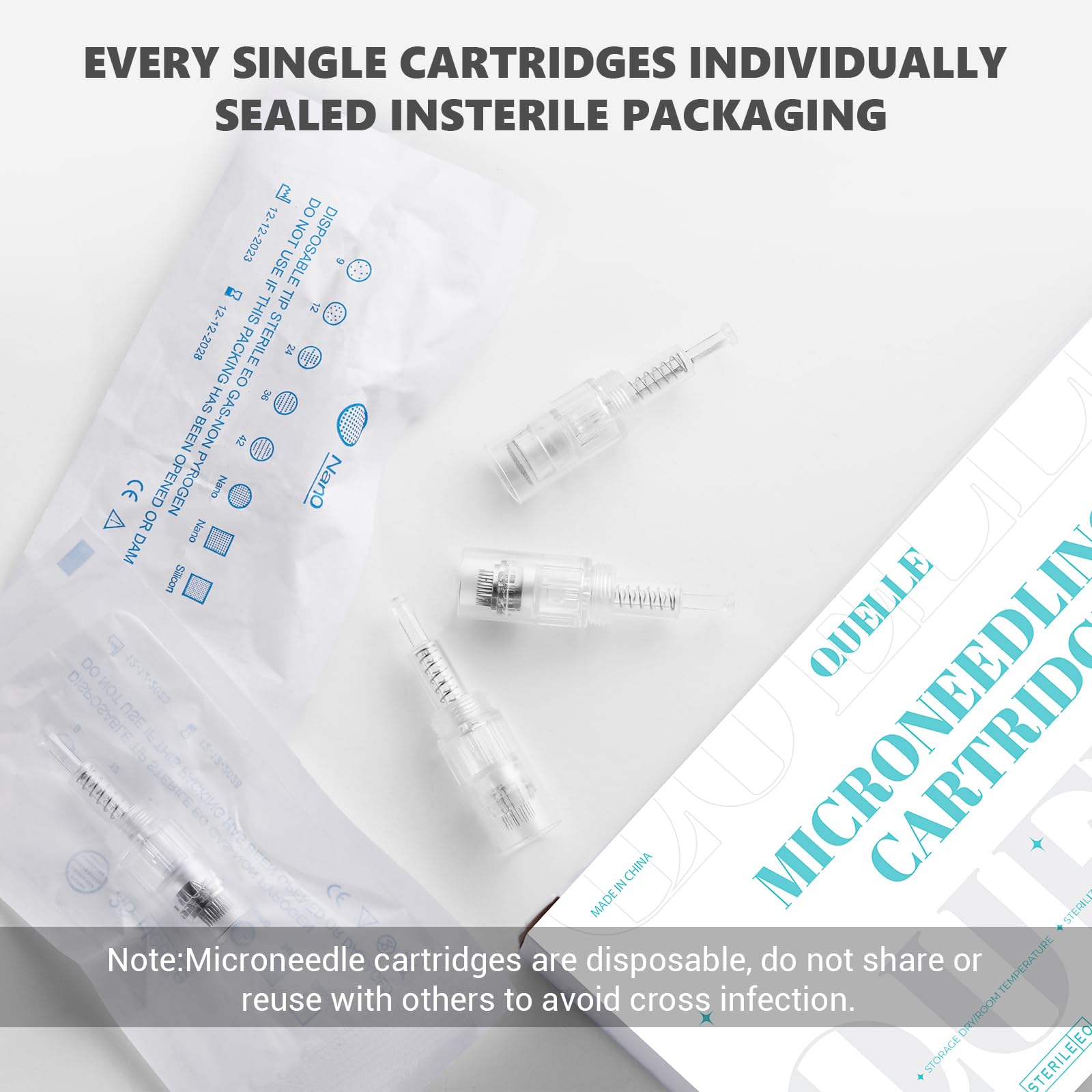 10 Pezzi Aghi Dermapen 36 Pin,Micro aghi di ricambio per Derma Pen Elettrico,Cartucce Aghi Microneedling Universali con Porta Filettata per Penna Microneedling