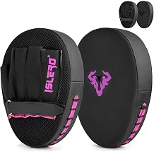 Islero Boxing Pads Men focus Mitts Punching Women MMA Muay Thai Martial Arts KickBoxing Hook and jab Hand Target Strike Shield Training Pads