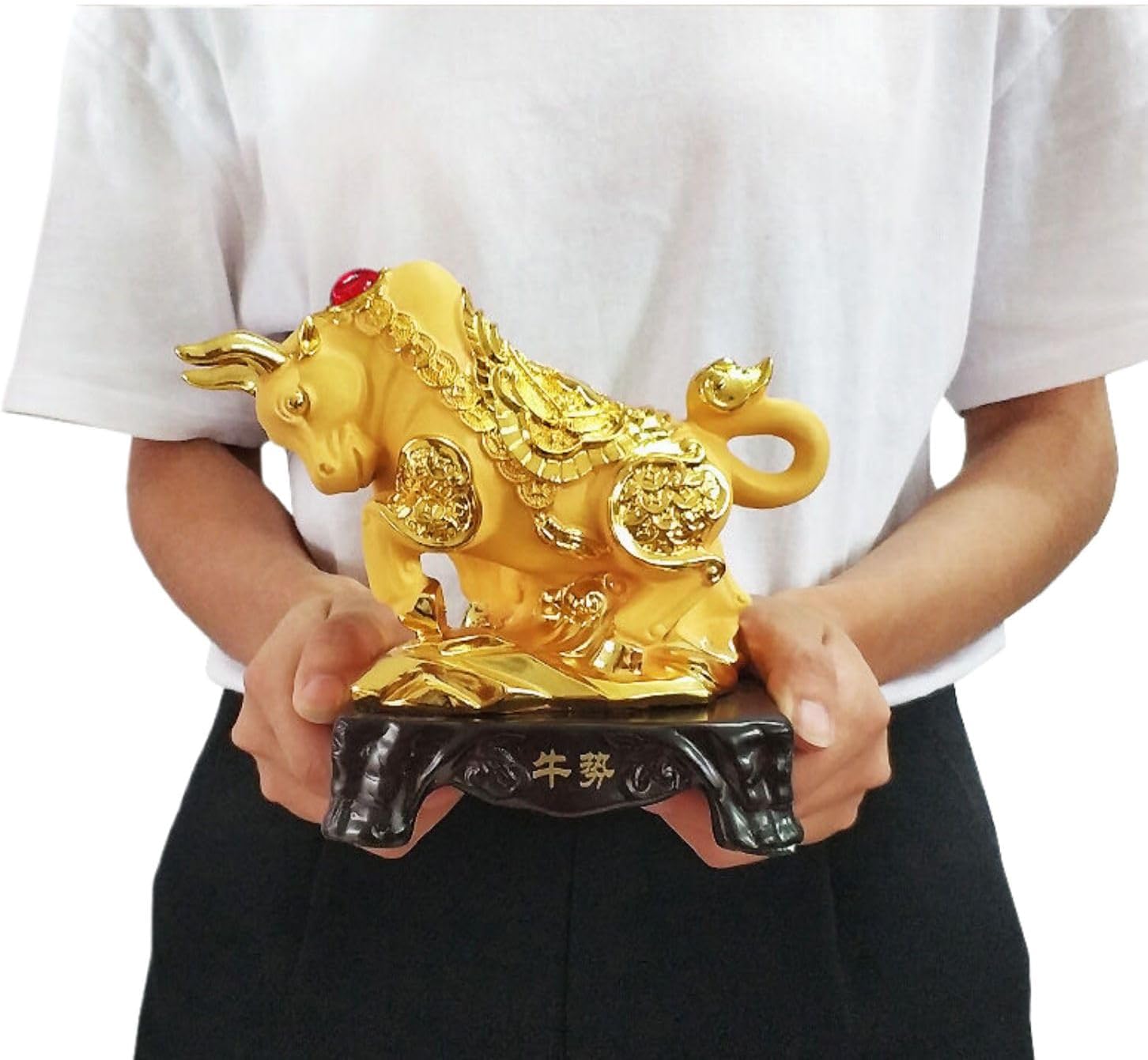 Brass Chinese Zodiac Feng Shui Figurine Deco, 十二生肖摆件 Feng Shui Figurine Home Office Decor Chinese Gifts 全套12生肖鼠牛虎兔龙蛇马羊猴鸡狗猪树脂工艺品 9223