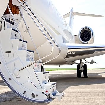 Amazon Com Csfoto 8x8ft Background For Stairs With Jet Engine On Private Airplane Photography Backdrop White Plane Fast Business Corporate Pleasure Comfort Aeroplane Modern Photo Studio Props Vinyl Wallpaper Electronics