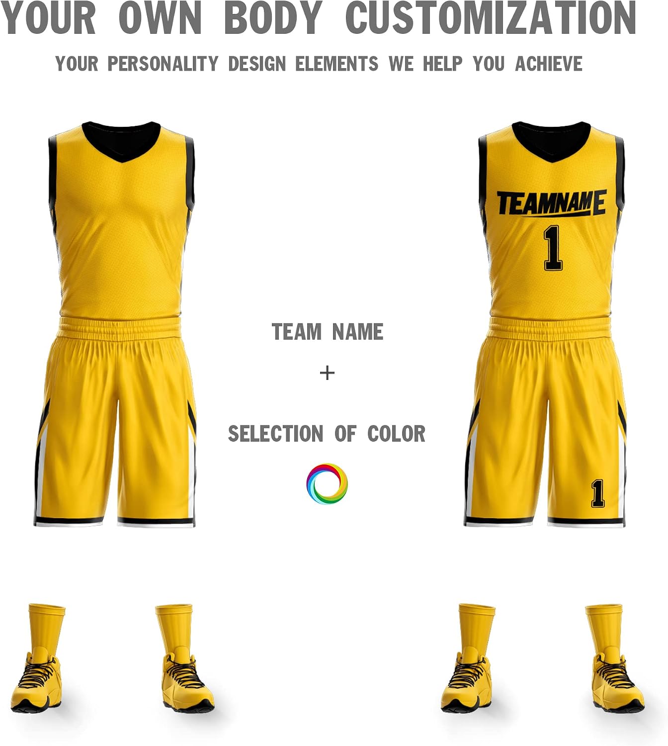 Custom Reversible Basketball Jersey Personalized Printed Name Number Blank Team Sports Uniform for Men/Boy