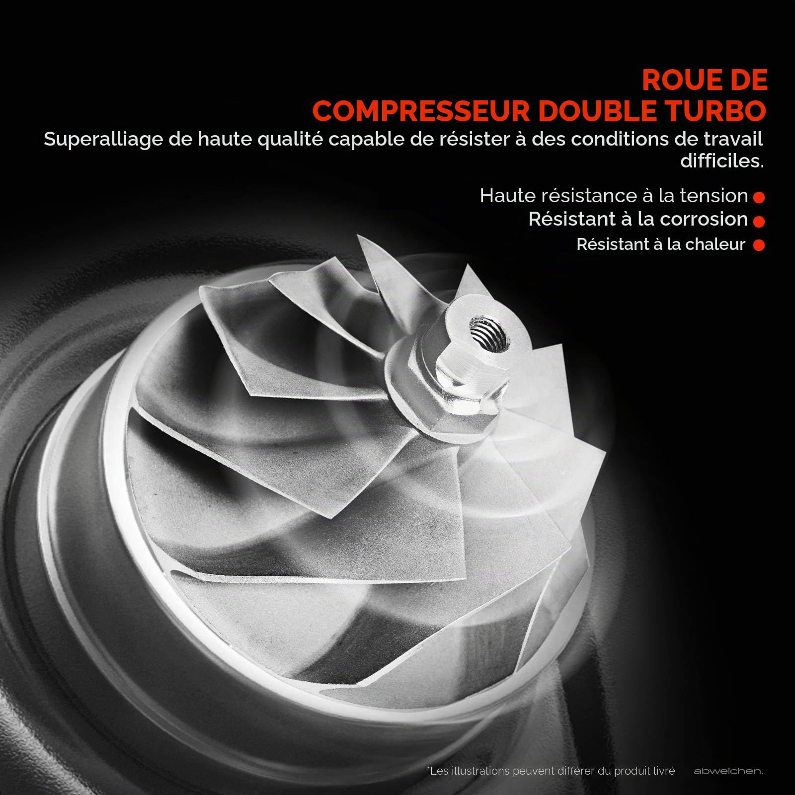 Frankberg Turbocompresseur 8200119854 | Compatible avec: Jimny SUV fermé SN, Boîte Kubistar X76, K.a.n.g.o.o KC0/1, Logan I LS, M.e.g.a.n.e II Break KM0/1
