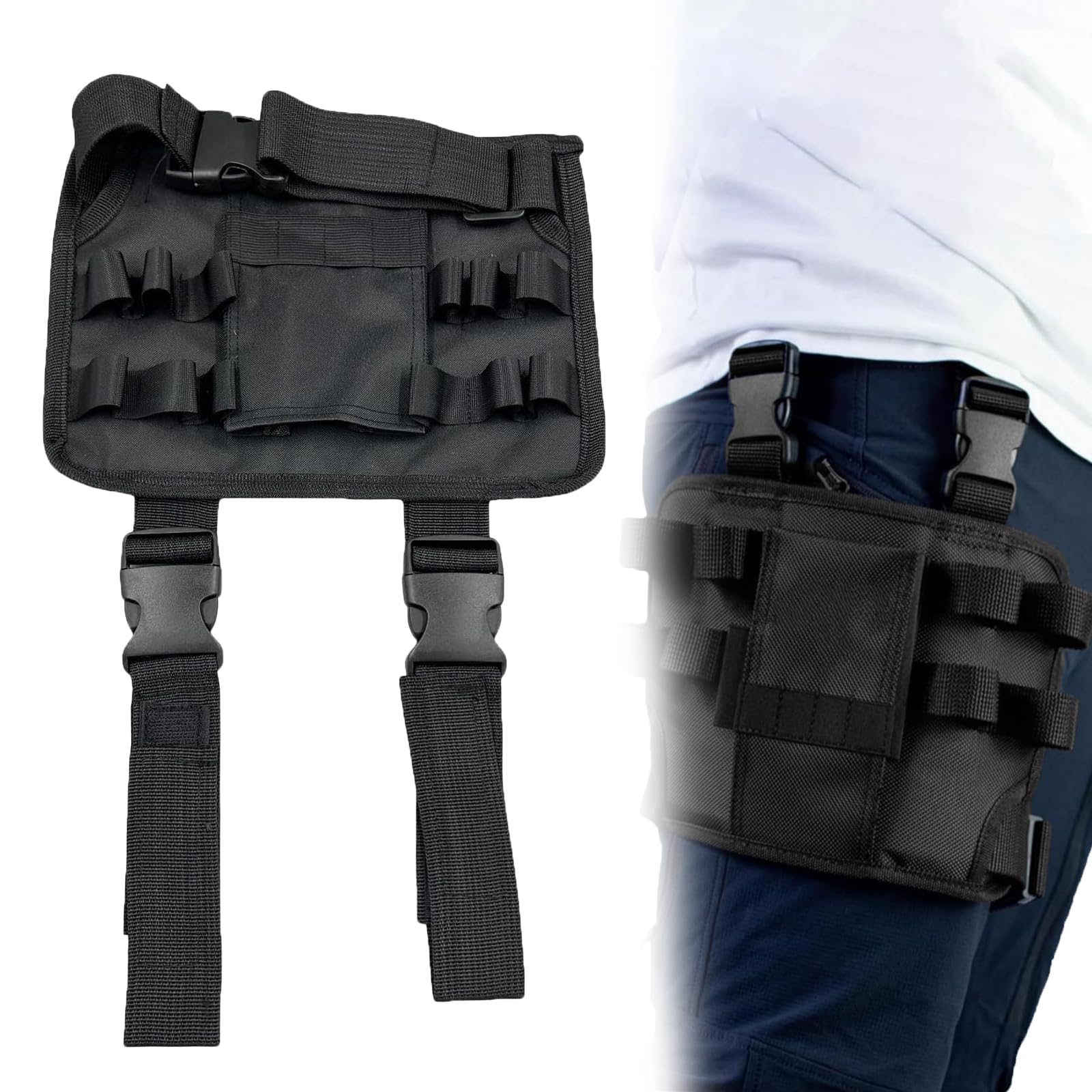 Cintura Porta Attrezzi, Borsa Porta Attrezzi Uomini, Marsupio Elettricista Portatile, Marsupio Porta Attrezzi Versatile, Porta Attrezzi da Cintura Contenitore per Cacciaviti e Chiavi Inglesi
