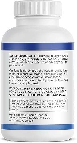 Miniatura 3 de 1000mg Magnesium Complex Capsules, 8-in-1 Magnesium Glycinate, Citrate, Malate, Taurate, Oxide, Carbonate, Aspartate, Orotate - 240 Capsules