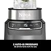 Ninja Blender with Auto-iQ, Blend in Cup, One Touch Controls, Make Smoothies, Milkshakes & Frozen Treats, Dishwasher Safe Parts, Stainless Steel Blades, 1000W, 1 x 700ml Cup, Grey/Silver, BN500UK