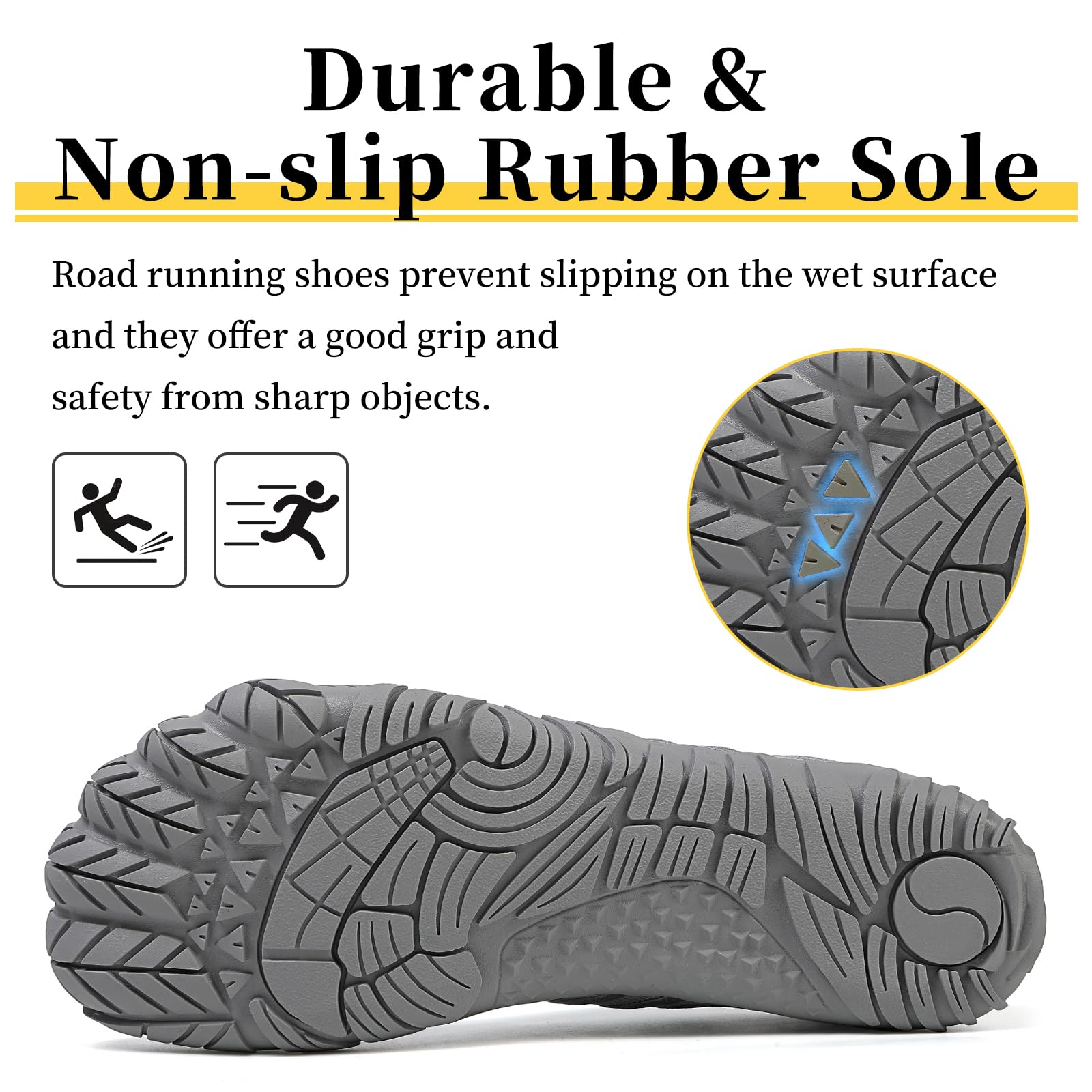Barfußschuhe Damen Herren Breite Barfuss Schuhe Laufschuhe Zero-Drop Sohlen Zehenschuhe Traillaufschuhe Leichte Atmungsaktiv Fitnessschuhe Komfort rutschfest Straßenlaufschuhe Unisex 36-46EU