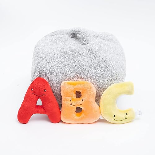 Miniatura 7 de Alphapals Juguetes educativos del alfabeto de peluche Juego de 26 piezas de colores arco iris letras de peluche de 4 pulgadas en bolsa de felpa