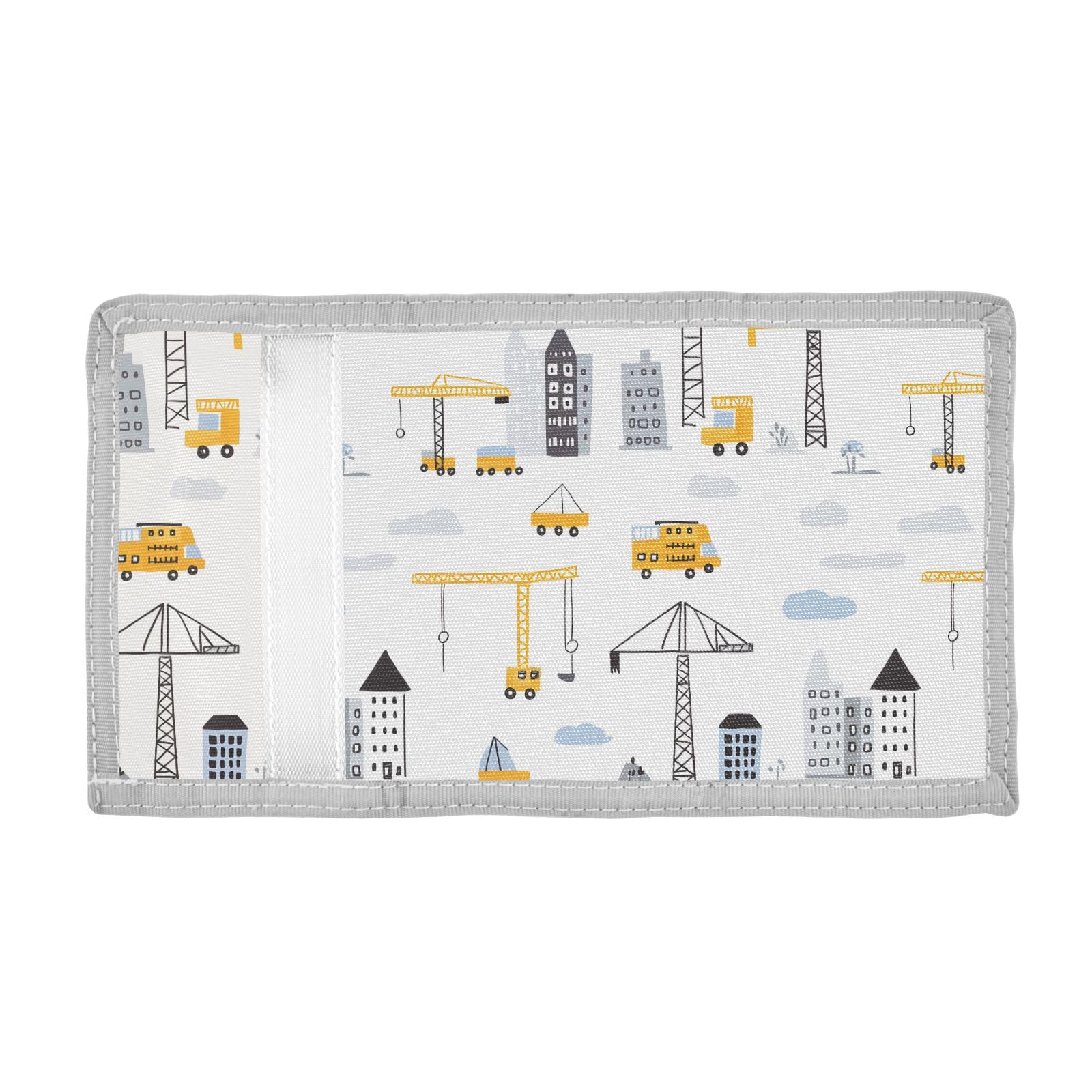 ALAZA Kids Wallets for Boys Girls Toddler Trifold Wallet Children Small Construction Ladder Truck with Zipper Coin Pocket