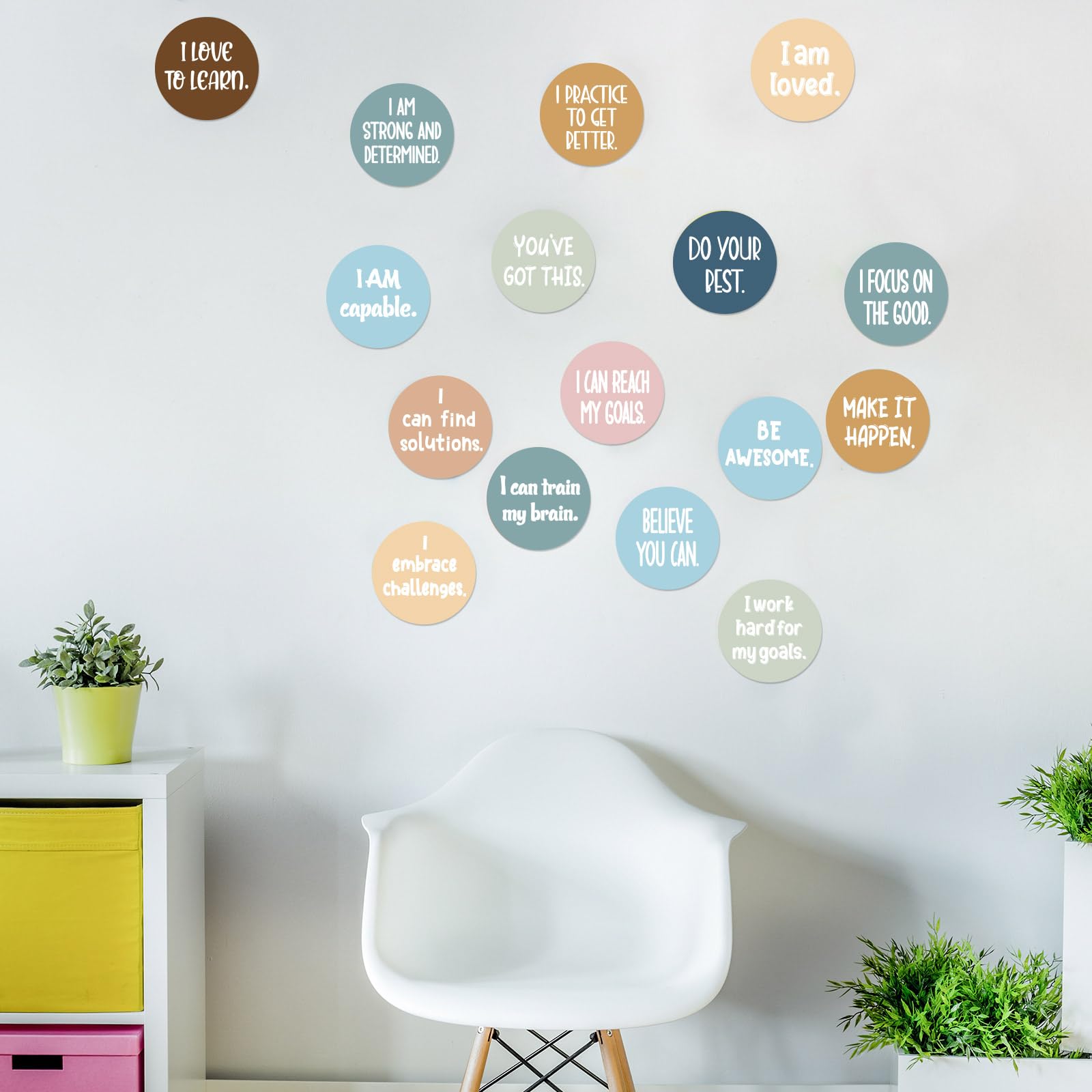 Classroom Floor Stickers 30 Pcs - 6 Inch Rainbow Line Up Spots With ...