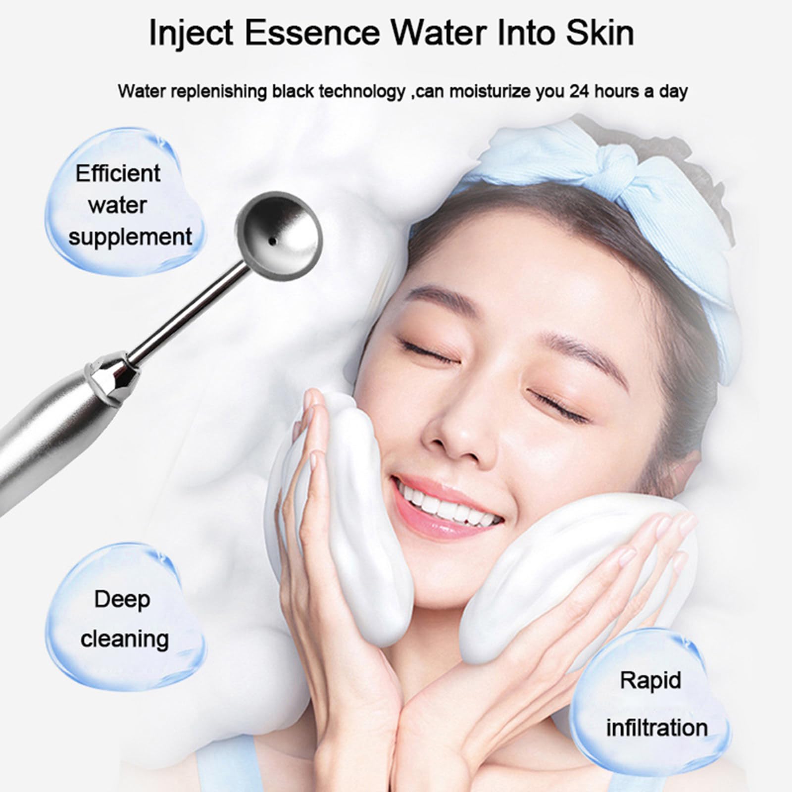 Oxygen Bubble Beauty Machine for Home & Salon Use | Facial Cleansing Device Body Cleansing SPA with Rich Foam,Moisturizing and Rejuvenating, Deep Cleansing