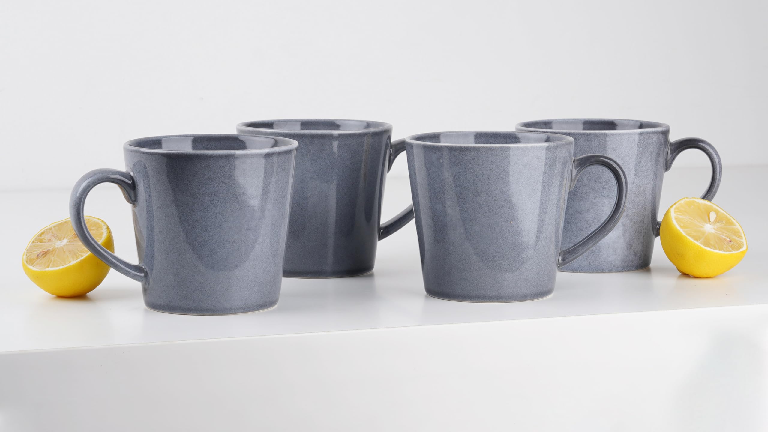 Amazon.com: famiware Coffee Mug Set of 4, Annecy 14 oz Ceramic