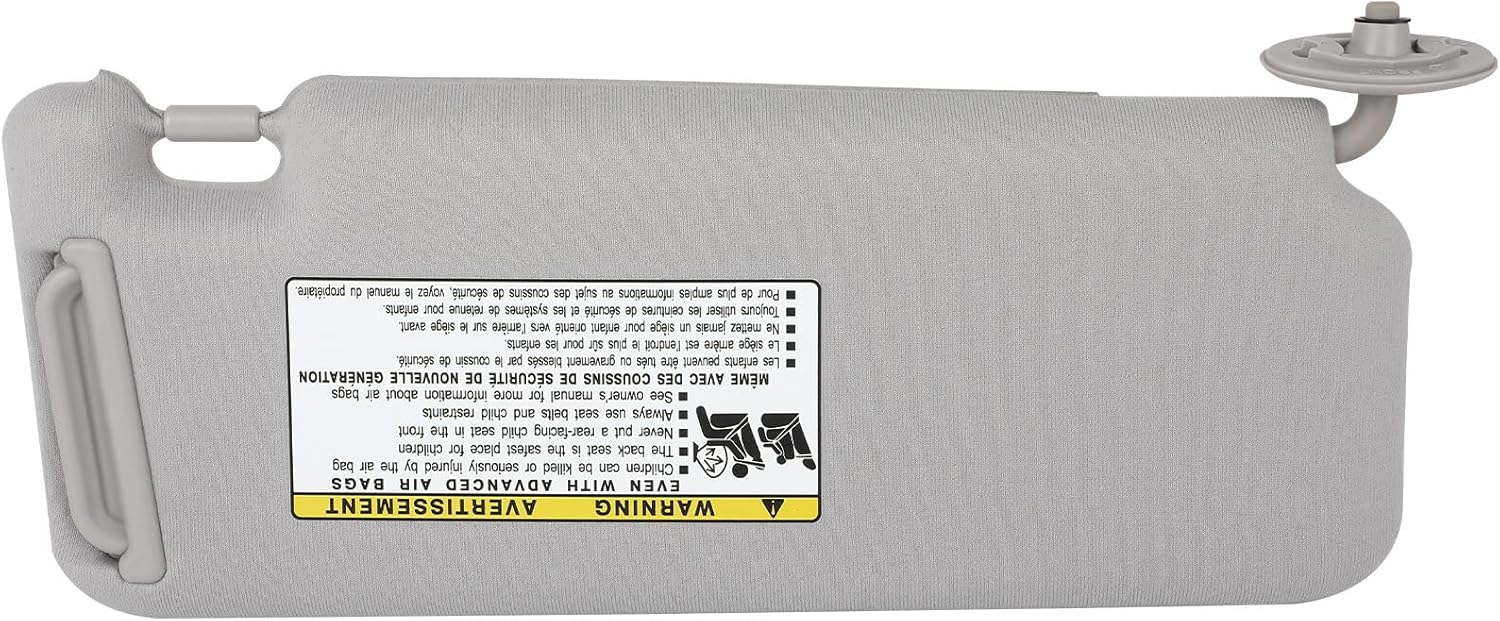 ASAPE Left Driver Side Sun Visor Fit for 2005-2010 for Toyota for Scion Tc, Gray