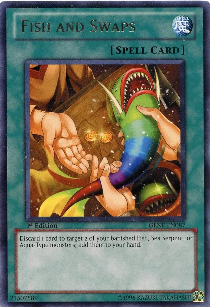 Amazon.com: Yu-Gi-Oh! - Fish and Swaps (GENF-EN087) - Generation Force - 1st  Edition
