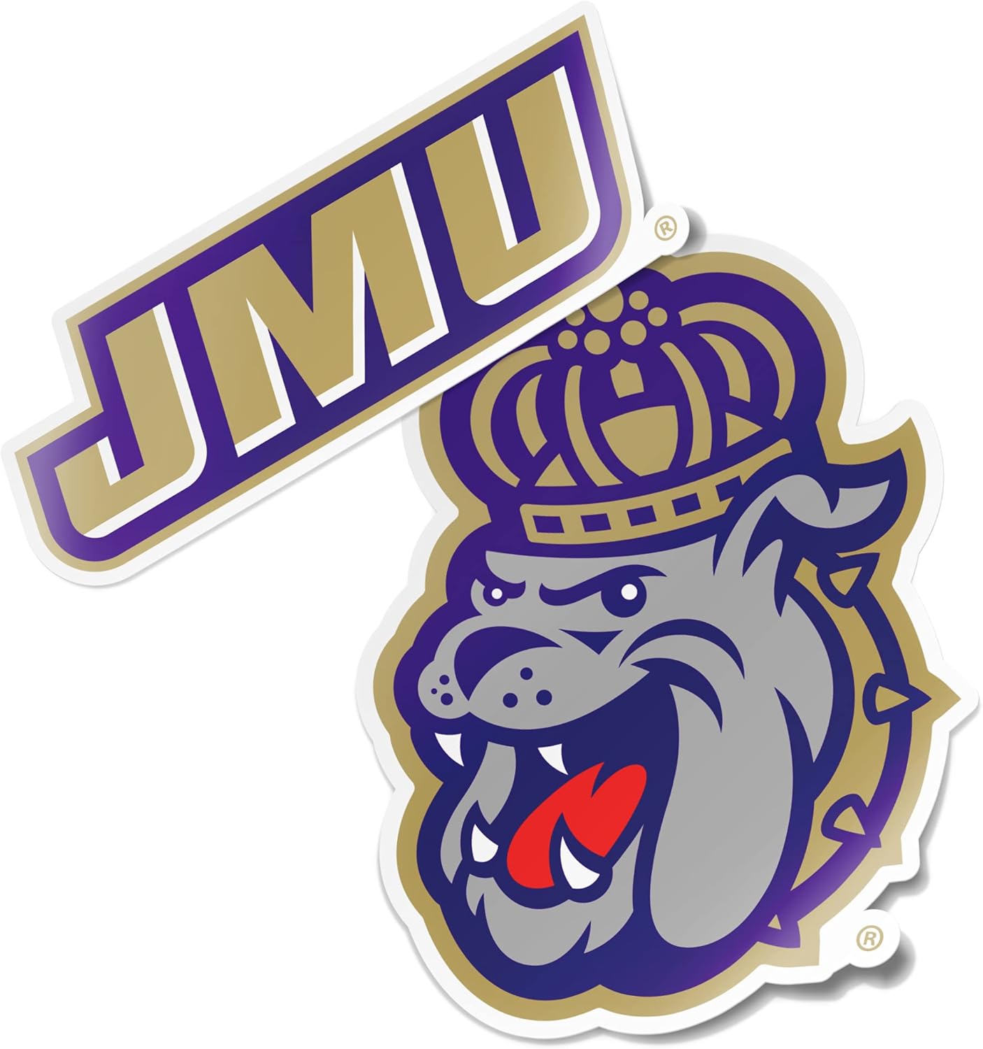 Desert Cactus James Madison University Sticker James Madison Dukes Vinyl Decal Laptop Water Bottle Car Scrapbook Sheet (4 Inch Set V1)