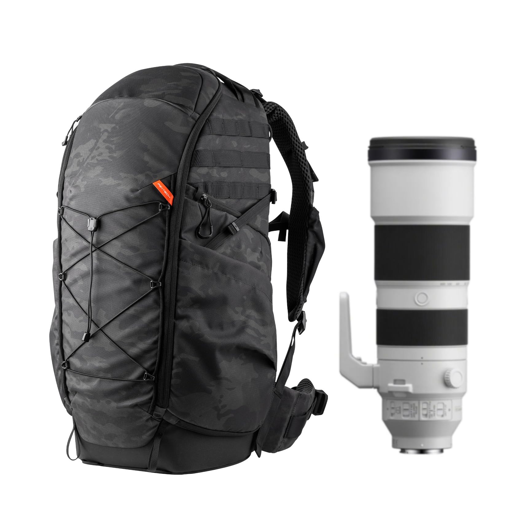 PGYTECH OnePro Plecak Super Teleobiektywu dla DSLR i Sony, Nikon, Obiektyw 600/800mm, Profesjonalny Plecak Fotograficzny ST dla Canon DSLR do 1200 mm, Torba Aparatu Walizka Transportowa