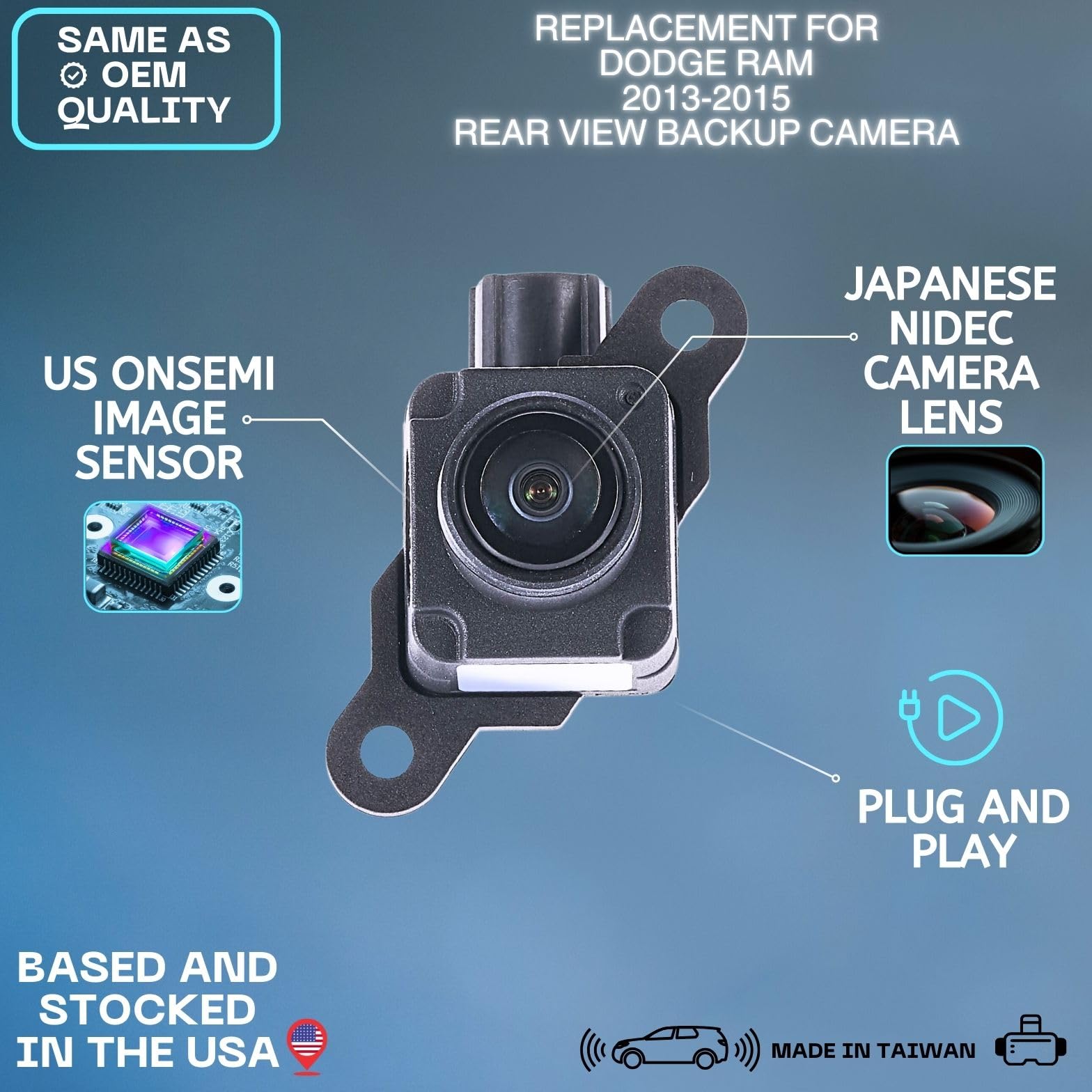 Câmera De Ré Dodge Ram 2013 A 2017 56038978al 1500 2500 | Parcelamento