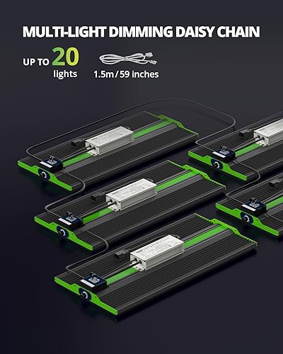 Miniatura 3 de VIPARSPECTRA Luces LED P2000 para cultivo de semillas que comienzan a florecer vegetales, 250 W, regulable, luz para plantas, atenuación, cadena