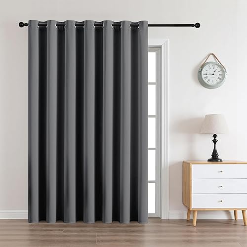 Miniatura 11 de CUCRAF Juego de 2 paneles de cortinas opacas negras de 54 pulgadas de largo, cortinas de oscurecimiento de habitación para sala de estar y