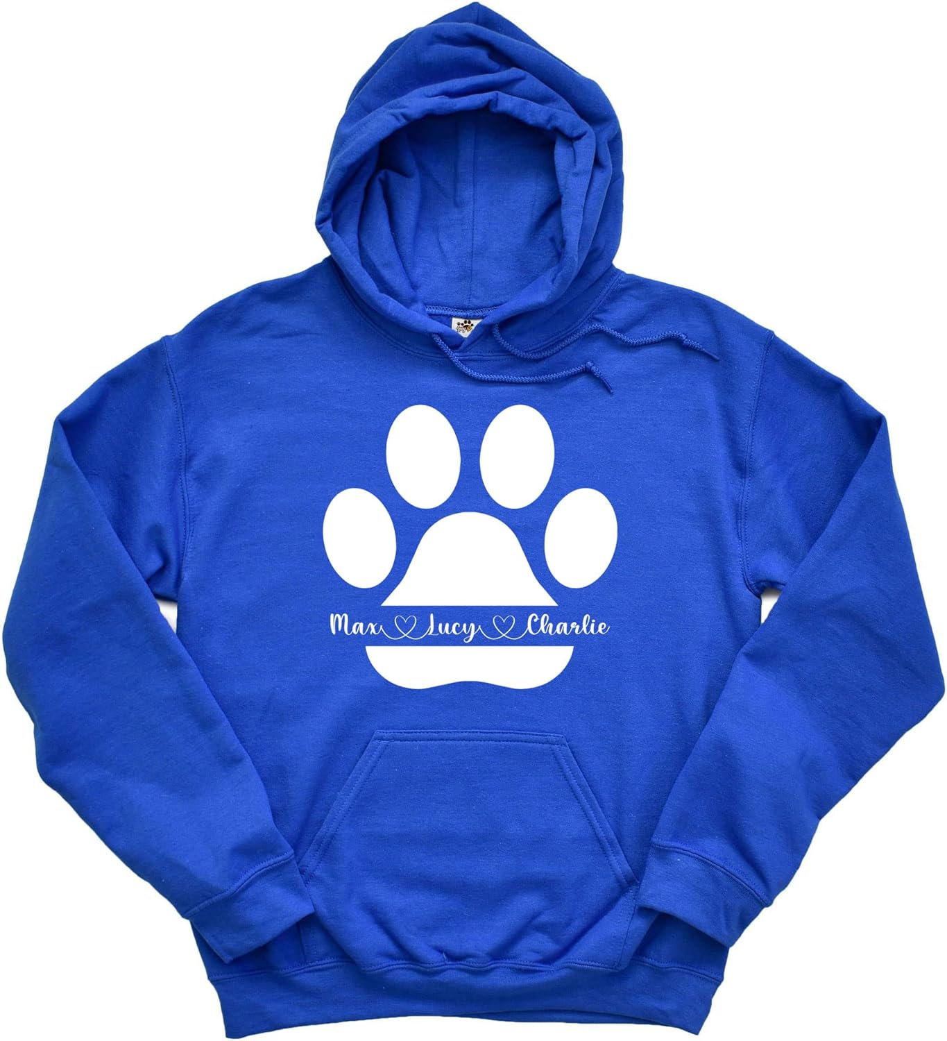 Personalized Paw Print Hoodie With Your Pet Names