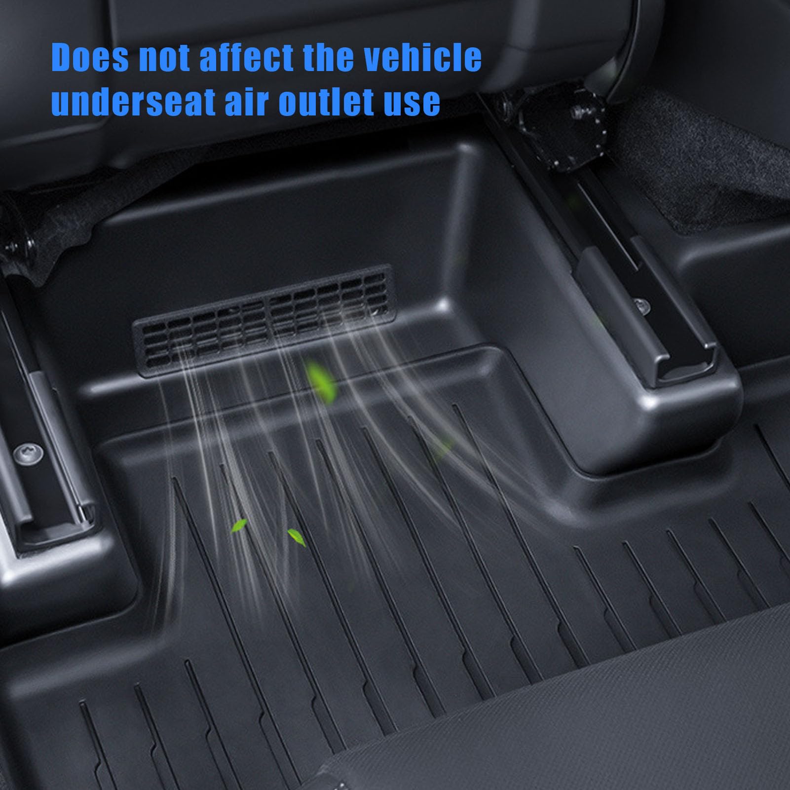 Cubierta del riel Deslizante del Asiento TPE Almohadillas Protectoras antipatadas Debajo del Asiento para el Nuevo Protector Debajo del Asiento Fundas de Asiento Kit de protección