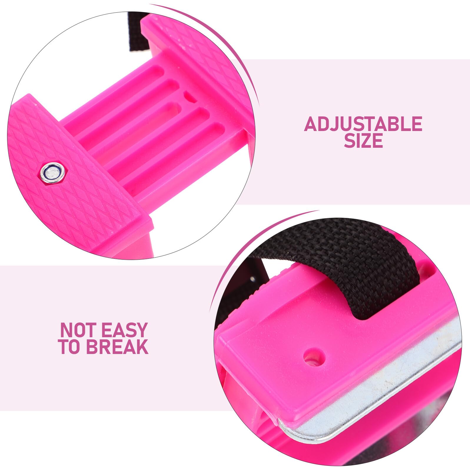 Gatuida Pattini da Ghiaccio per Ragazzo Ragazza Principianti Regolabili | 1 Paio, Taglia 16-21cm, Pp e Metallo Nastro, per Sci e Piste di Ghiaccio, Design Vivace