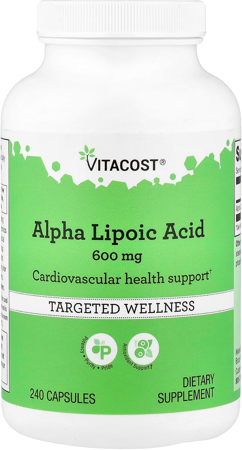 Vitacost Alpha Lipoic Acid, 600 mg, 240 Capsules
