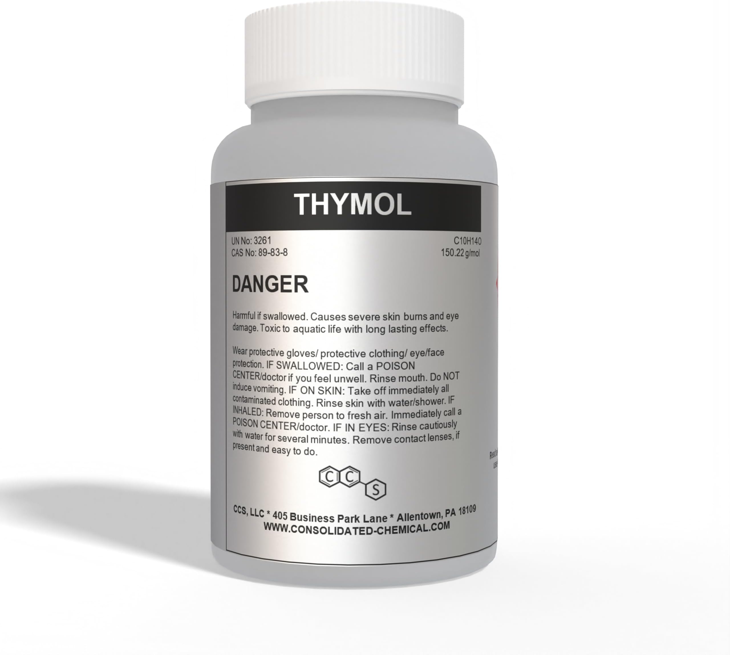 Thymol Crystals High Purity Aroma Compound 500g Bottle