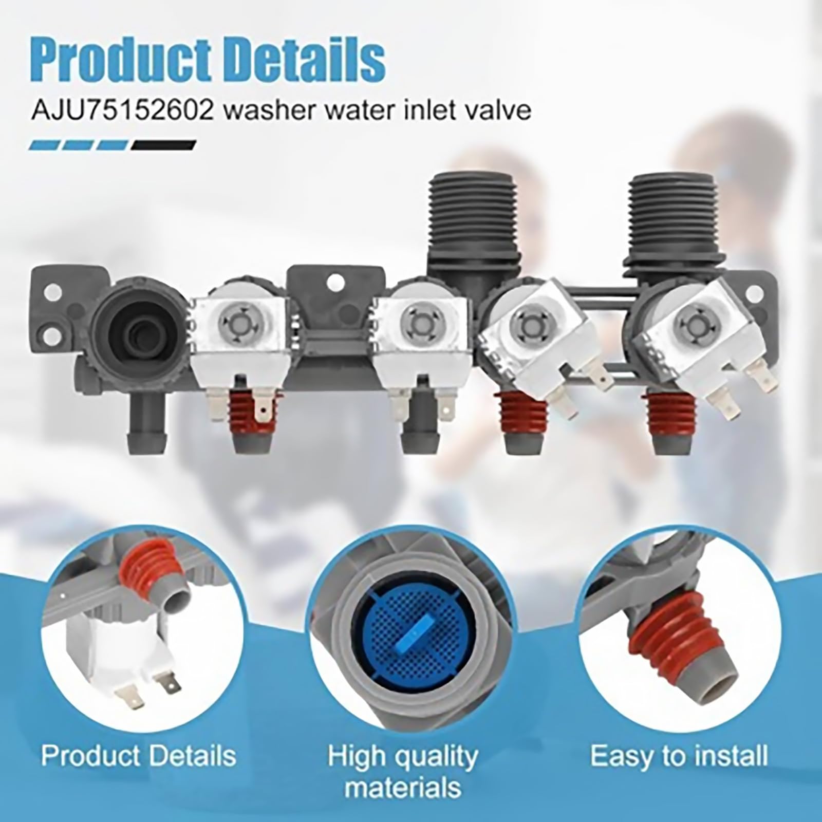 Washing Machine Washer Water Inlet Valve for LG Washing Machine AJU75152602