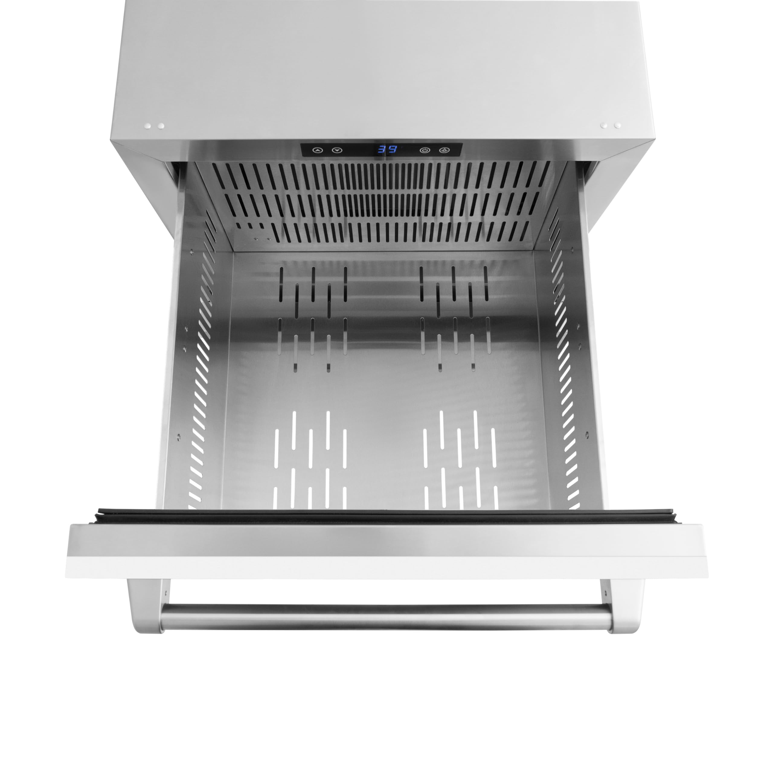 Z Line Kitchen and Bath ZLINE 24 in. Touchstone 168 Can Outdoor-Rated Dual Refrigerator Drawer with White Matte Doors (RDSO-WM-24) on Fridge.com