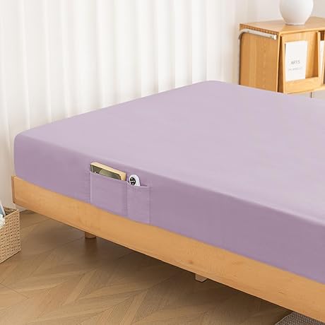 Full Purple Fitted Sheet in Effortless Style