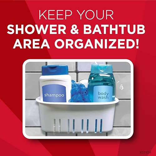 Miniatura 3 de Cesta mágica de succión - Mantén tu zona de ducha o bañera organizada, color blanco