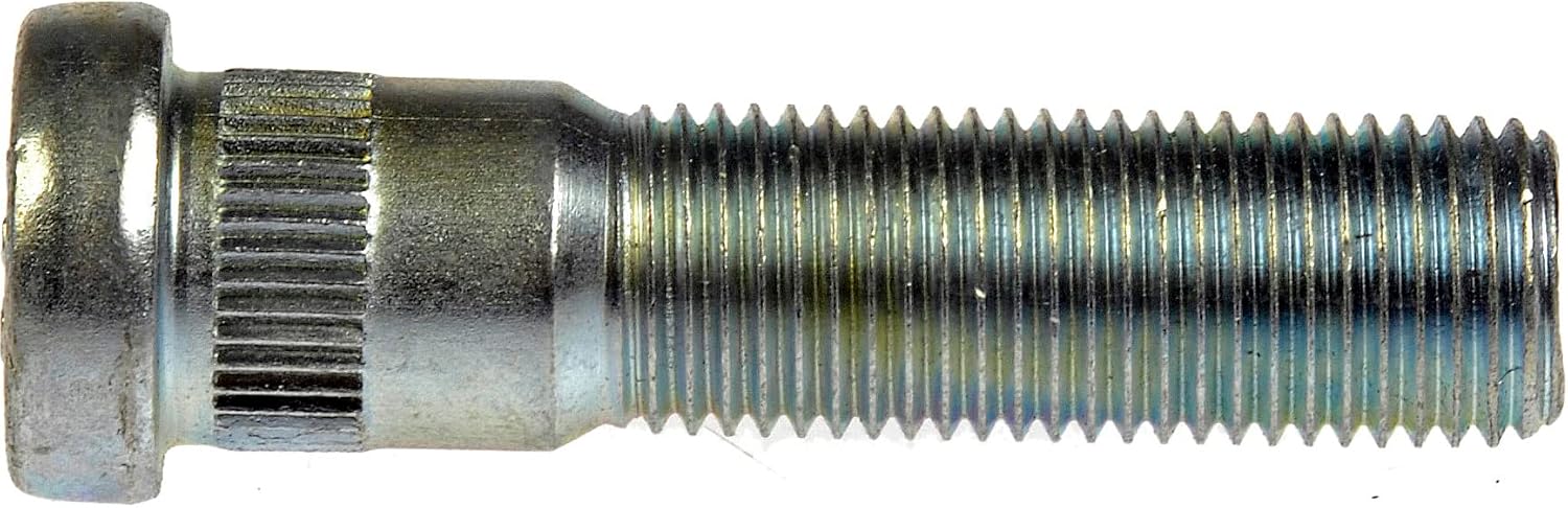 Dorman 610-435 M14-1.50 Serrated Wheel Stud - 15.96 mm Knurl, 57.94 mm Length Compatible with Select Chevrolet/GMC Models, 10 Pack (Made in USA)