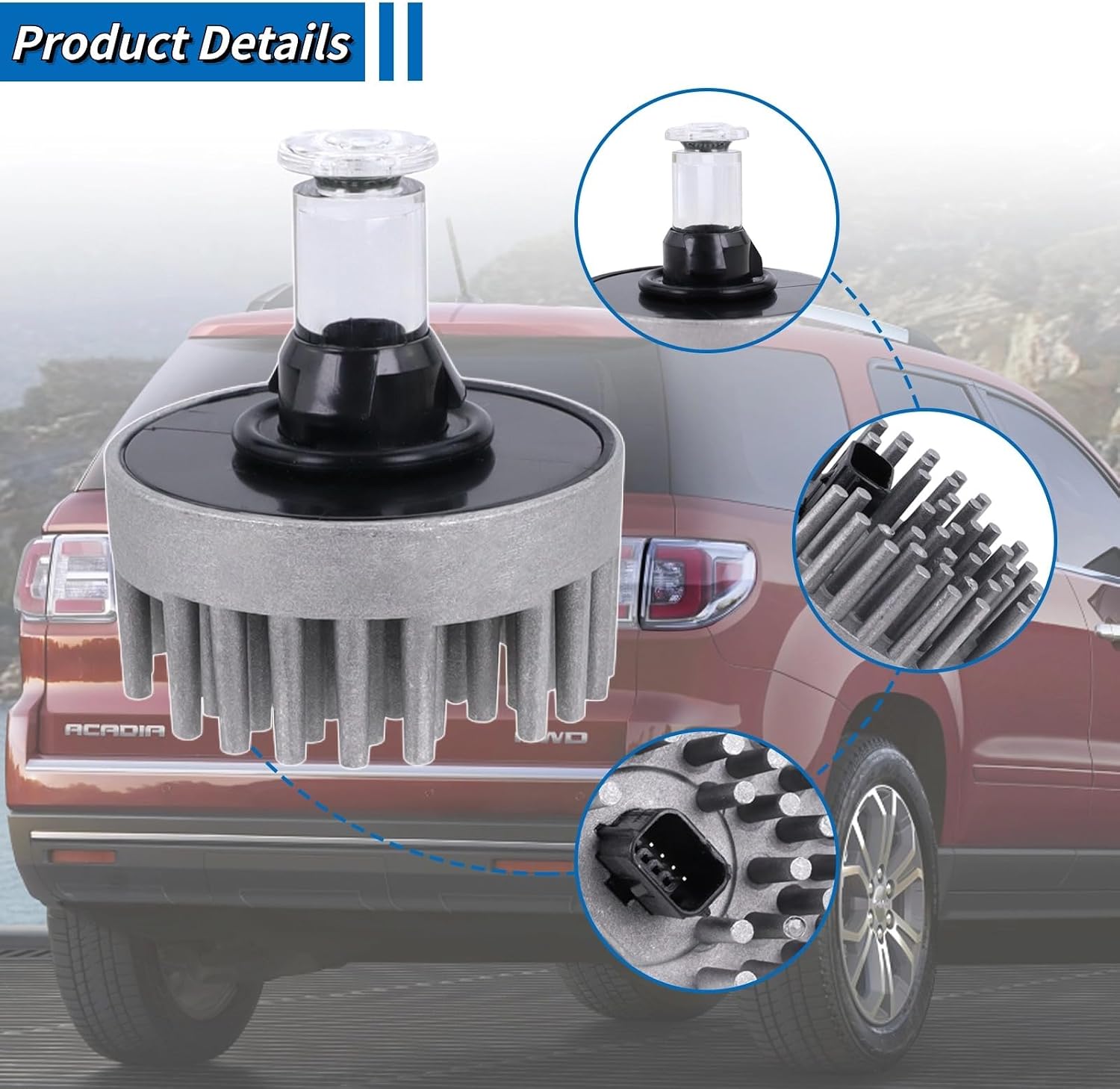 13582912 Brake and Tail Light Bulb Compatible with 2013-2016 GMC Acadia,2017 GMC Acadia Limited Replace# 19433735