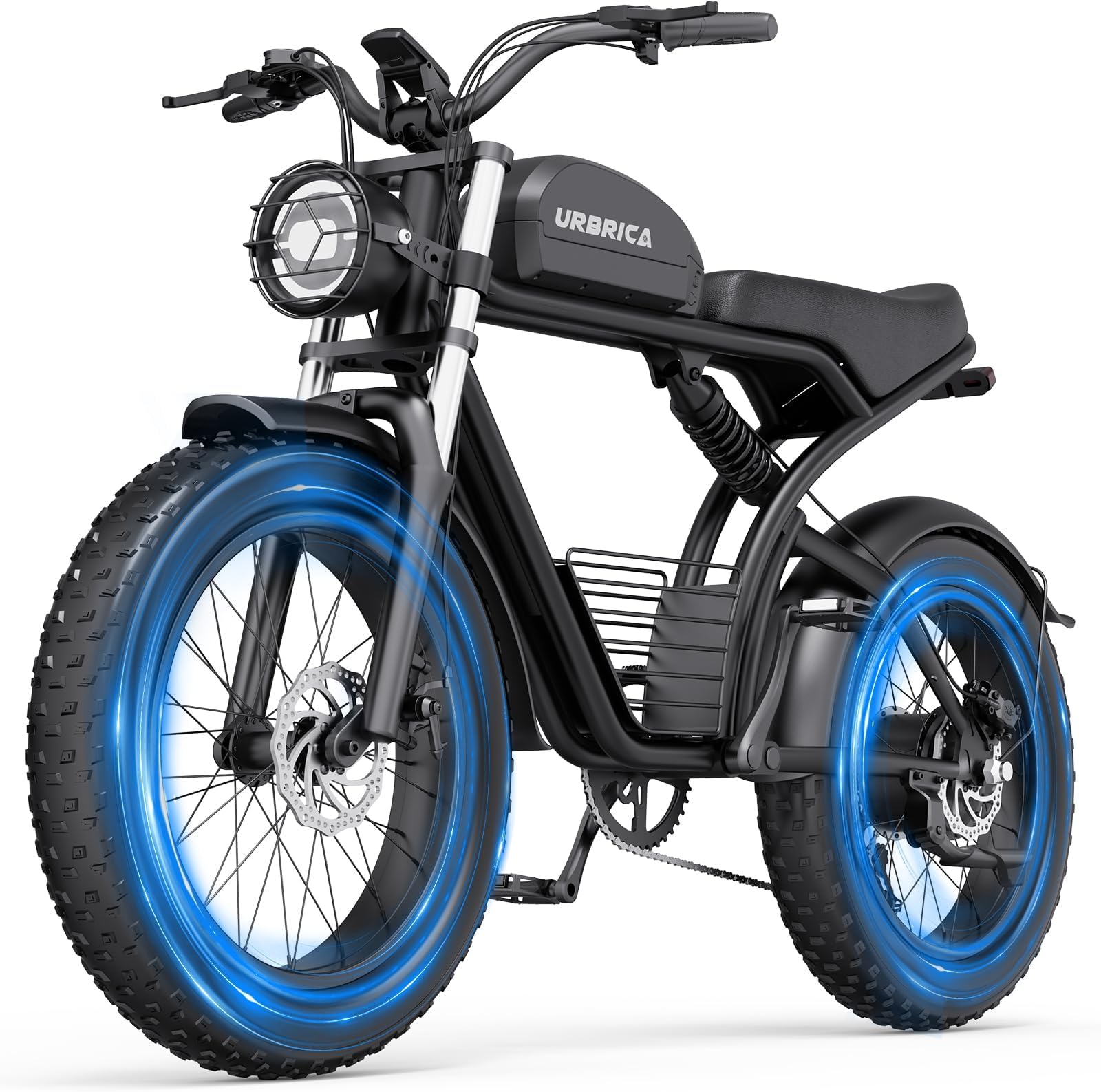 Electric Bike for Adults, 1500W/3000W 30-35MPH,48V23AH, Max 75Miles Electric Motorcycle 20" Fat Tire Dirt Bike, Shamano 7-Speed E-Bike