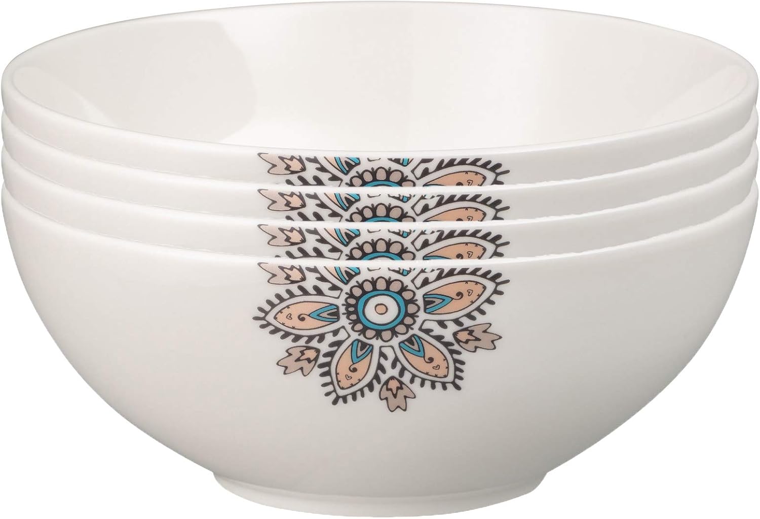 Denby Monsoon Mandala 4 Piece Cereal Bowl Set Amazon.co.uk Home