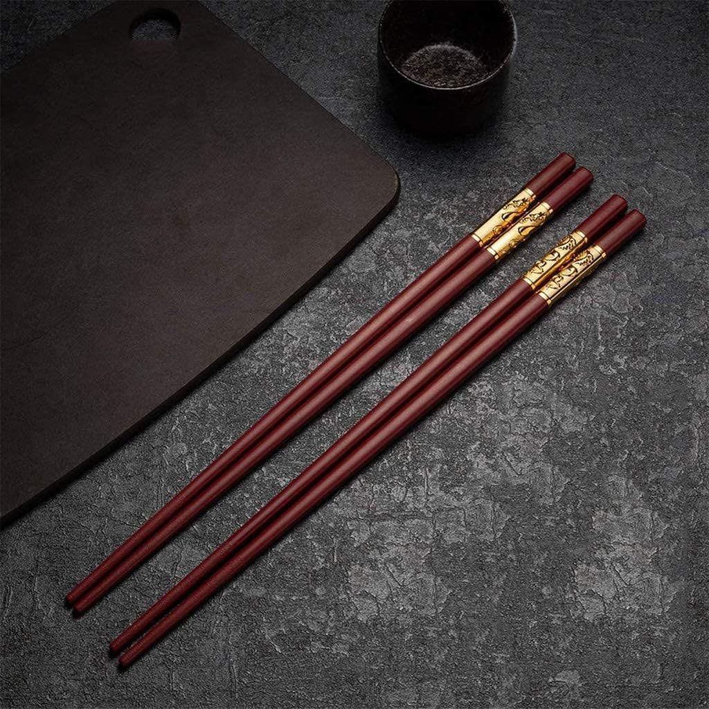 Baguettes, baguettes en fibre de verre rouge réutilisables, cadeau de 10 paires de baguettes japonaises chinoises coréennes, lavables au lave-vaisselle, baguettes antidérapantes légères for restaurant
