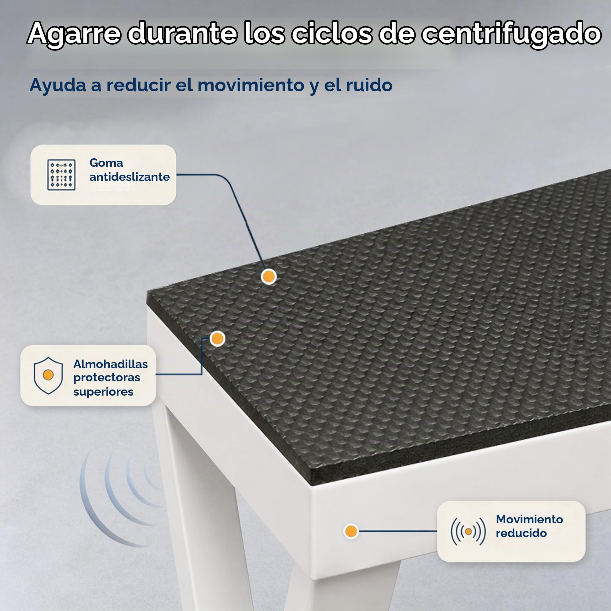 Maxi – Kit apilable universal para lavadora y secadora | Estructura ajustable (72–82 cm), Capacidad 100 kg | Sin taladros, Antivibración, Ahorro de espacio