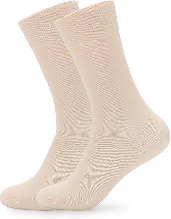 Mens Multi Color Dress Socks Multi Color Comfoy Crew Cotton Dress Socks for Men Wedding Business Size 8-13