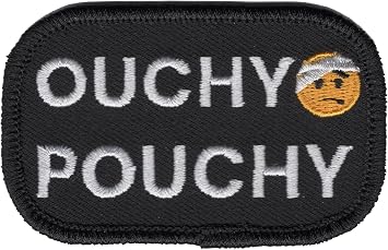 Ouch Pouch - First Aid Kit Patch - Embroidered Morale Collectible Novelty Patch for Medic Bags, Moms Diaper Bag, Dads Camping Gear - Iron-On